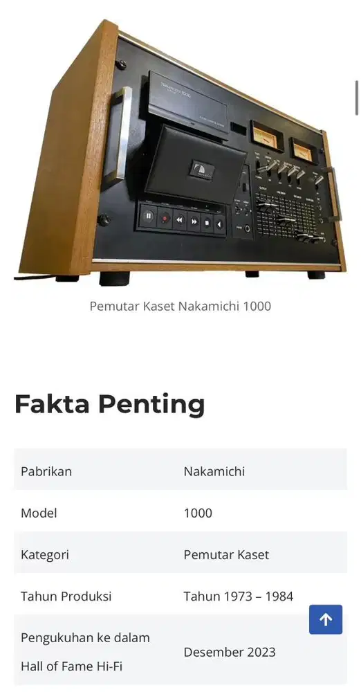 Nakamichi 1000 dek kaset