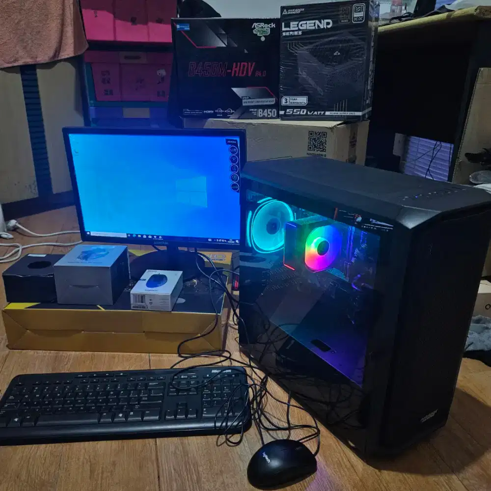Jual Cepat PC Pribadi Fullset Ryzen 5 3400G