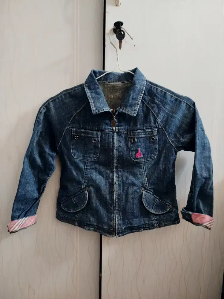 Jaket Jean's anak perempuan brand beanpole original size 3-7thn keren