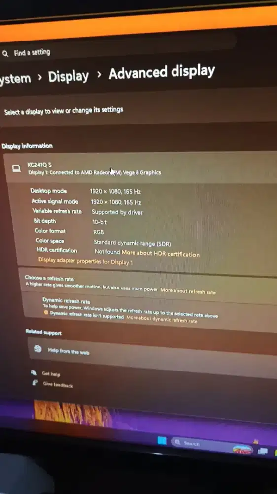 Monitor Acer KG241Q-S 165Hz 0.5ms