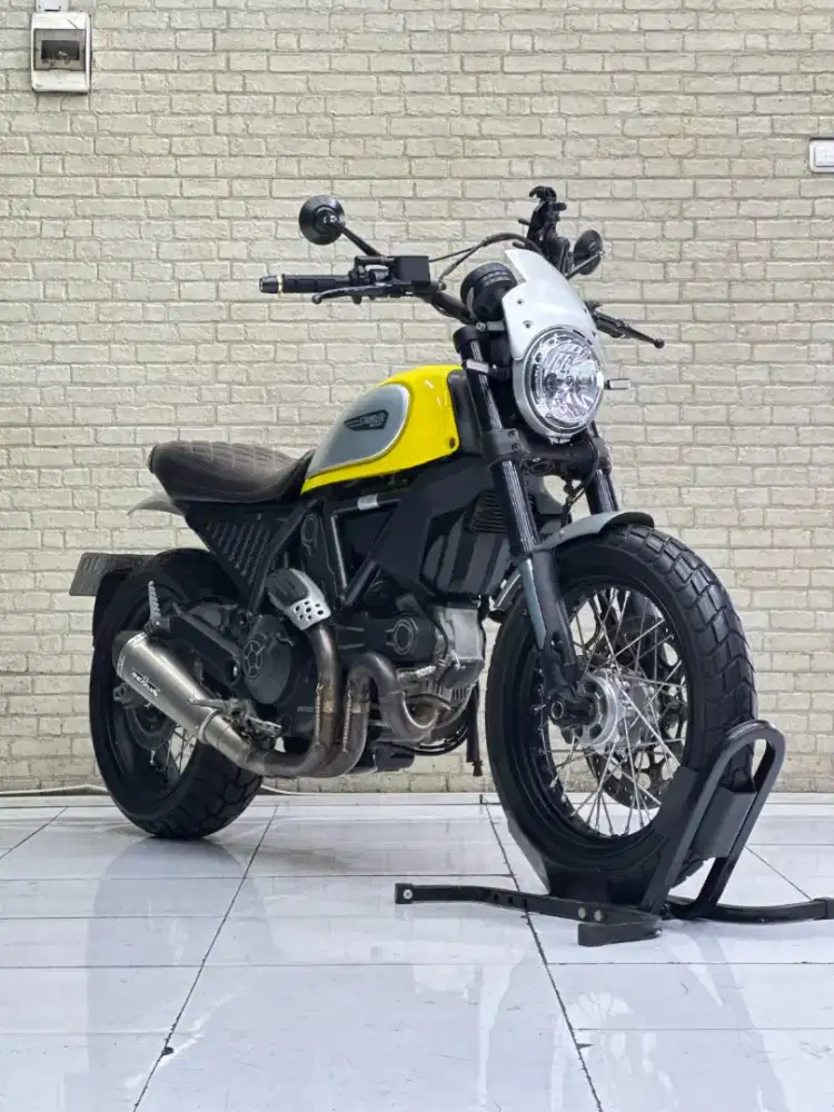 Odo 6rb Istimewa!!Ducati Scrambler Icon 800cc 2016 Plat B Muls-Mustika