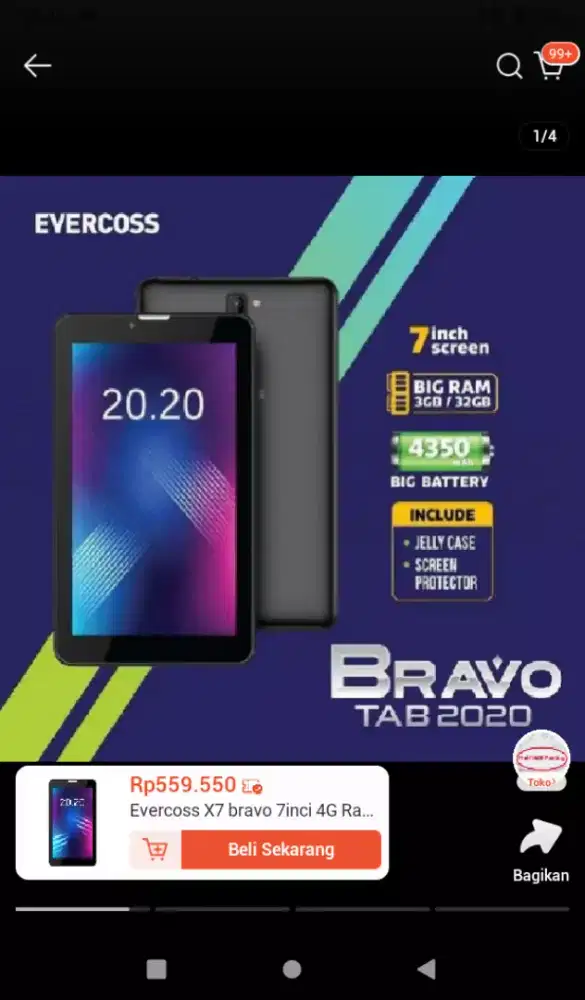Jual Tablet Evercross X7
