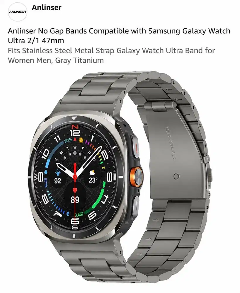Anlinser No Gap Bands For Samsung Galaxy Watch Ultra 1 or 2 47mm