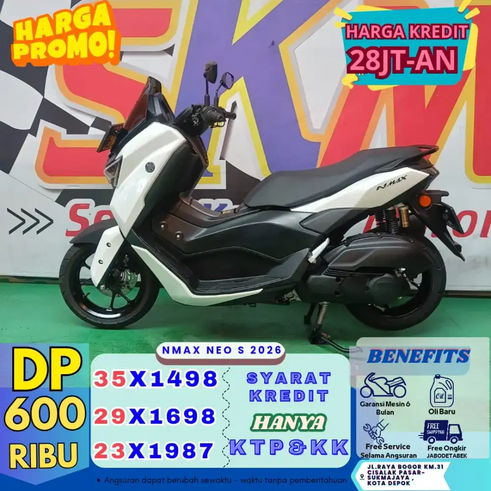 DP HANYA 900  Nmax neo tahun  2023 Gratis Service selama angsuran