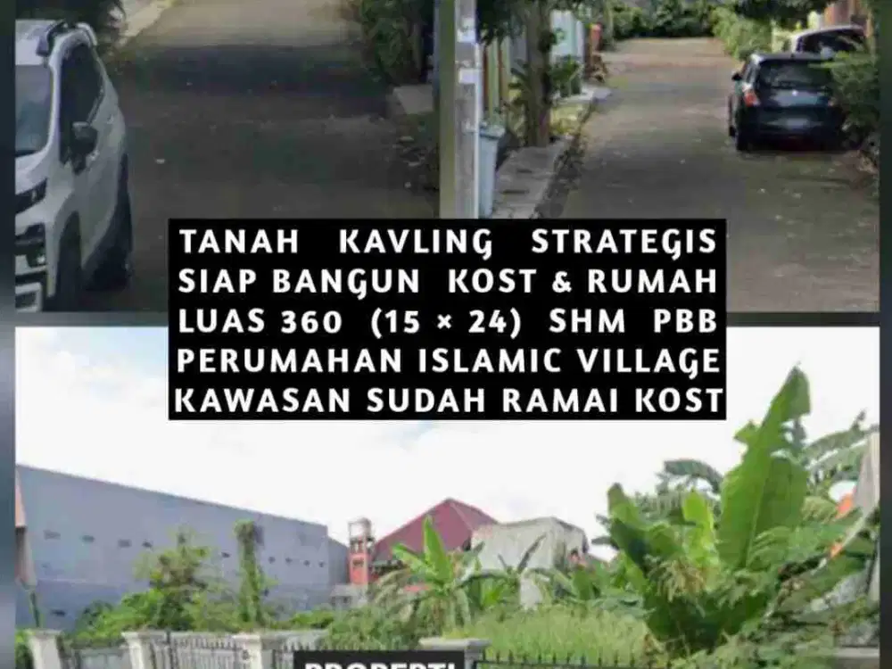 TANAH KAVLING PREMIUM DALAM PERUMAHAN ISLAMIC VILLAGE KELAPA DUA TANGERANG