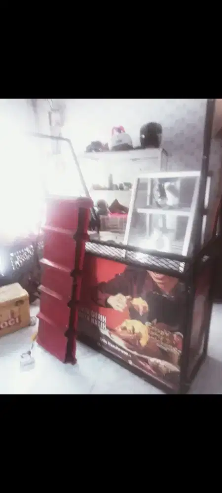 Meja etalase portable frechicken murah
