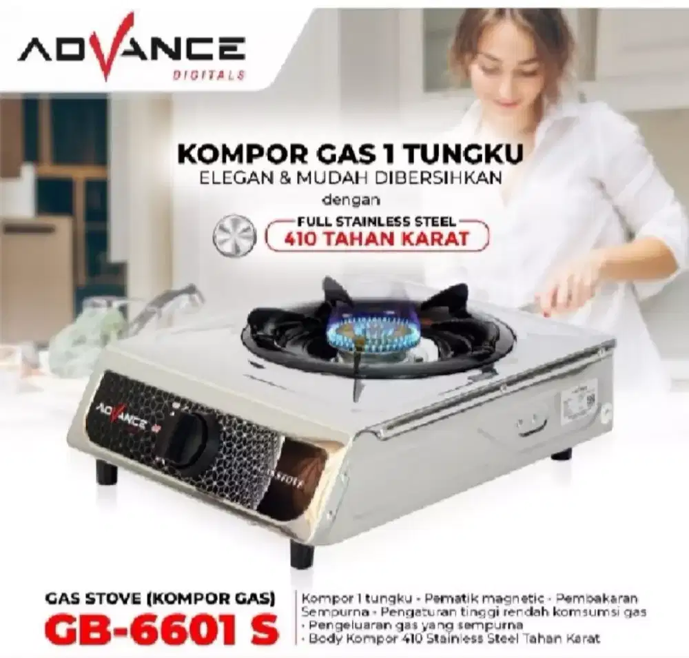 Kompor gas Advance + regulator