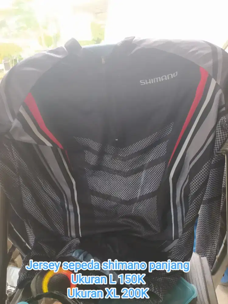 Jersey/baju sepeda shimano lengan panjang