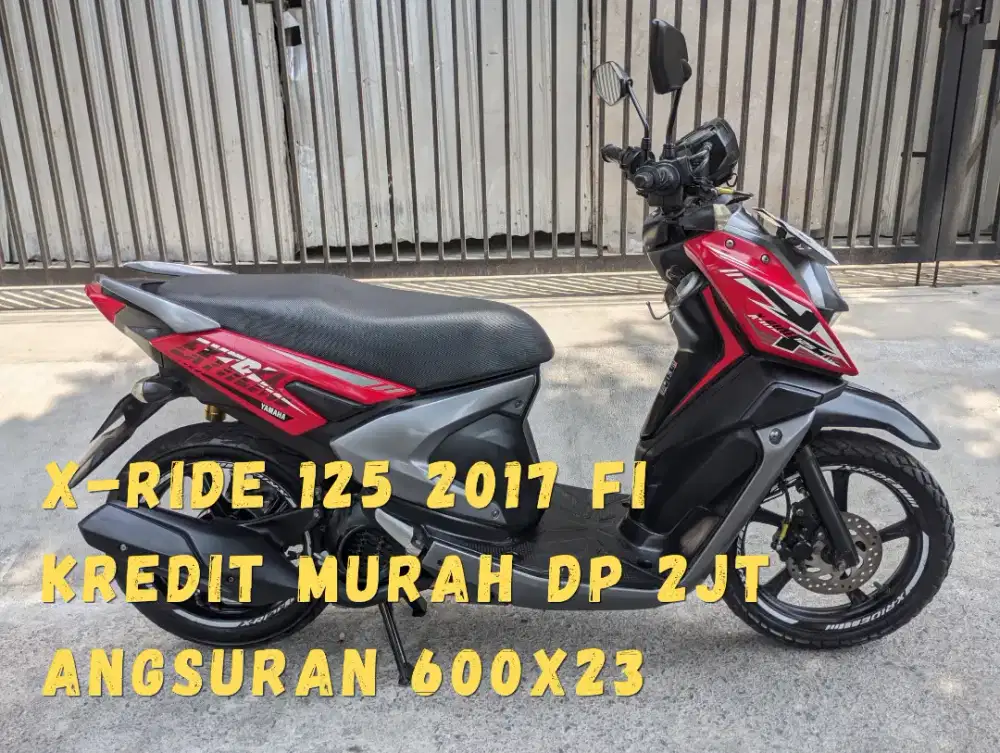 X Ride New 125cc 2017 Merah Solid Orisinil