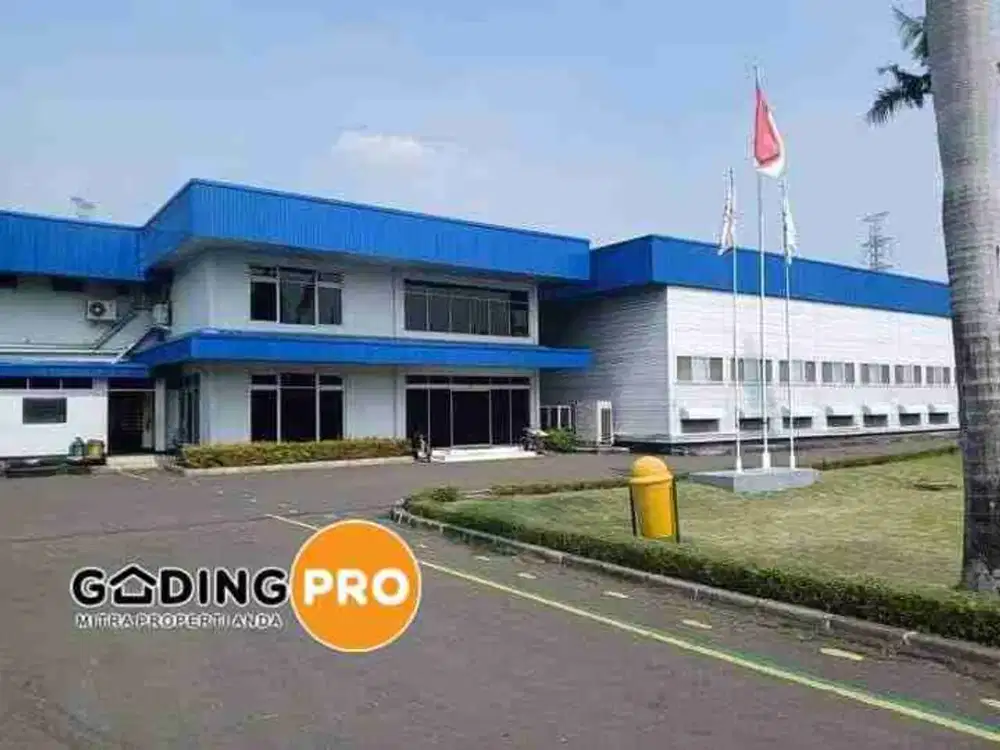 GUDANG + PABRIK 2 LANTAI KAWASAN INDUSTRI MEDAN SATRIA BEKASI BANGUNAN TERAWAT RAPI SIAP PAKAI