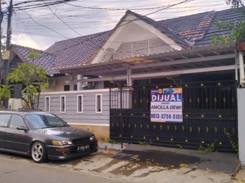 Di Sewakan Rumah Strategis bisa Usaha LT 151 m 2,sdh baja ringan terMurah di Pekayon Bekasi Selatan