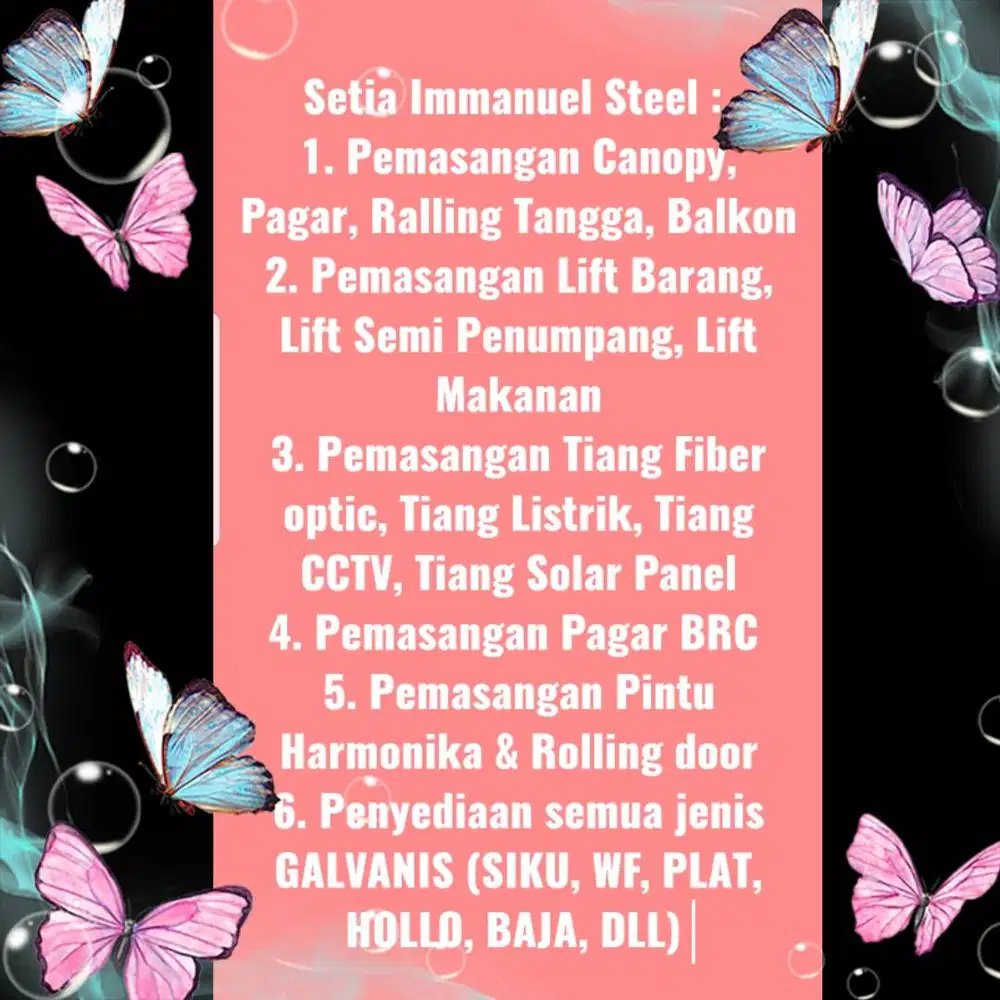 BESI? BAJA? JASA? SETIA IMMANUEL STEEL SOLUSINYA.