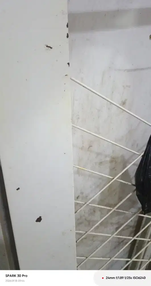 Ranjang besi warna putih