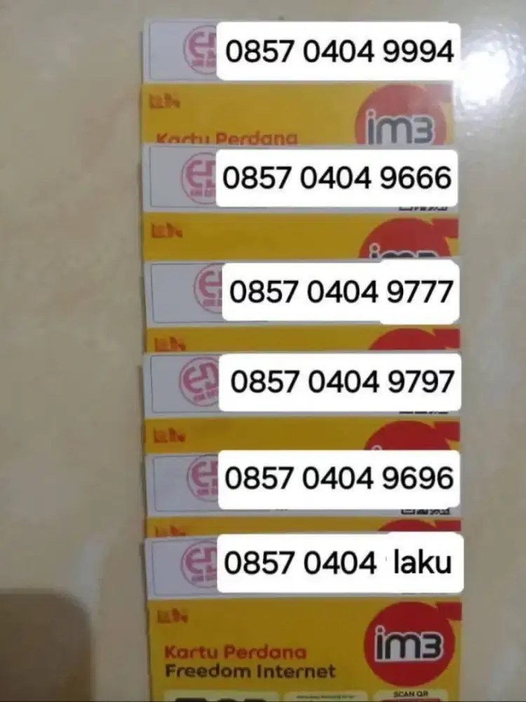Nomer cantik indosat