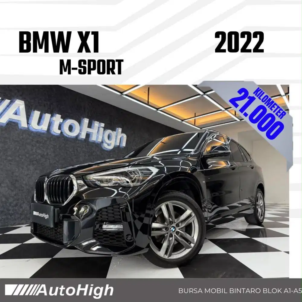 DP10% [Km21.000] X1 M-Sport 2022 Black Reg 2021 #AUTOHIGH