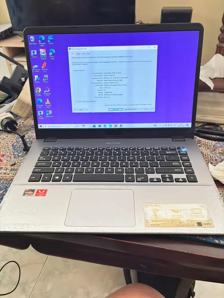 Asus Laptop x505za amd ryzen 3 upgrade ram 12 gb