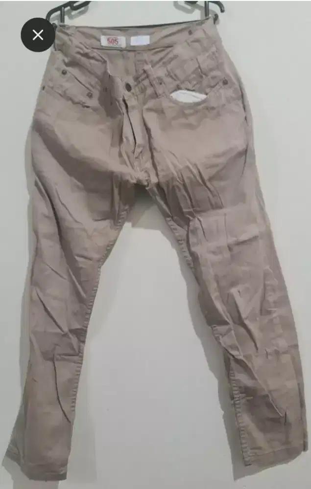 Celana chinos levis strauss 505 stretch size 32 original not selvedge