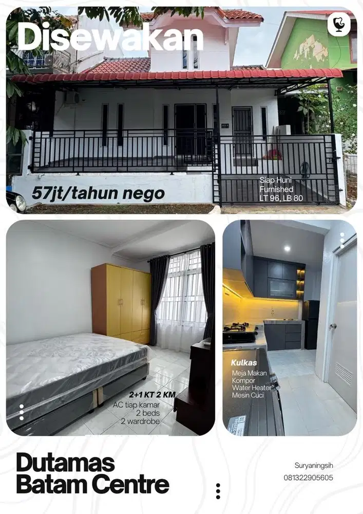 Disewakan Dutamas Batam Center