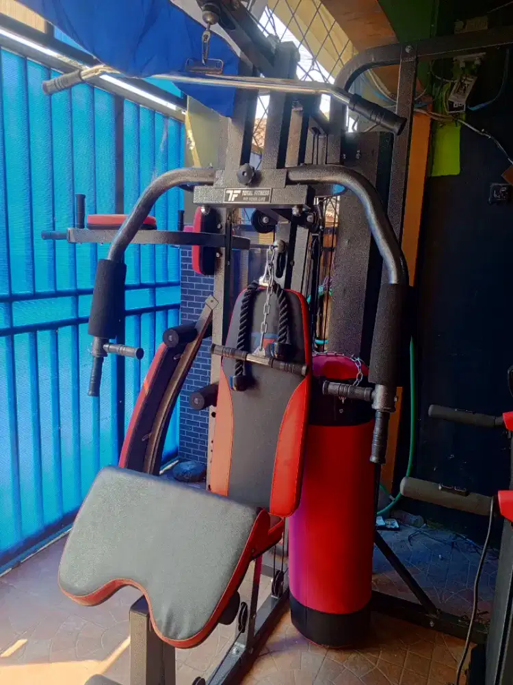 home gym 3 sisi + samsak.alat olahraga fitnes gym