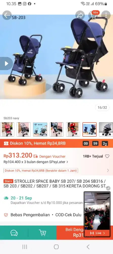 STROLLER SPACE BABY