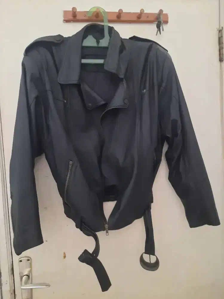 Jaket kulit domba asli