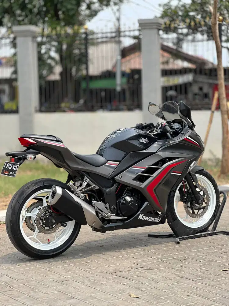 KEREN ABIS! KAWASAKI NINJA 250 FI OLD ABS LTD 2016 GREY PAJAK PANJANG
