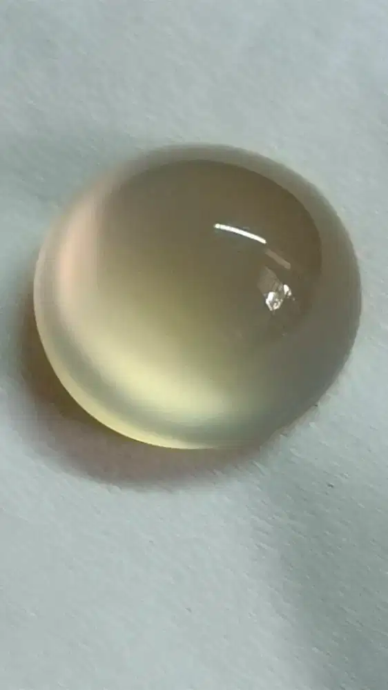 Perhiasan Permata Moonstone Air Laut Srilanka BerCertificate Gemology