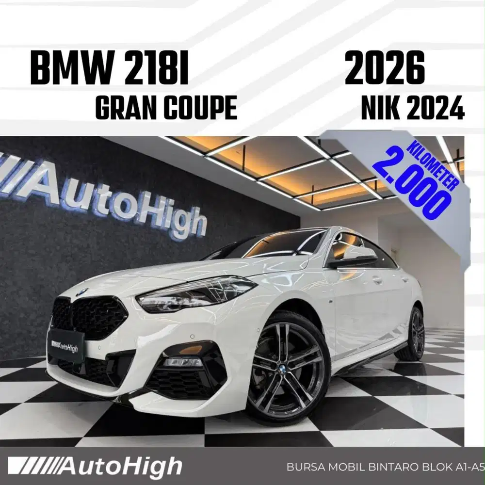 DP10% [Km2.000] 218i Gran Coupe M-Sport 2024 White Reg 2023 #AUTOHIGH
