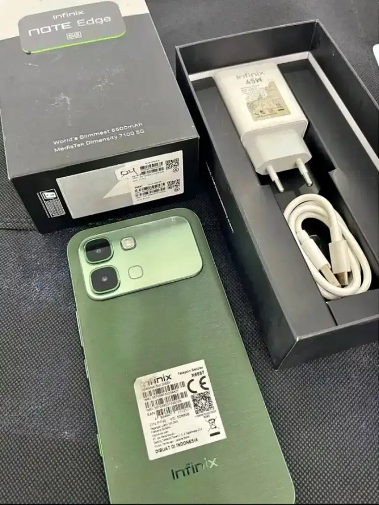 Infinix Note Edge 5G ram 8/256gb mulus garansi panjang fullset cakep