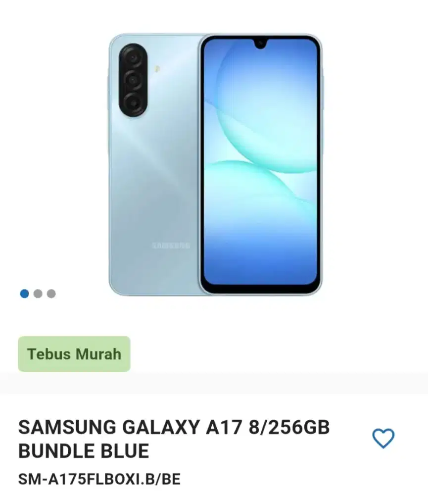 SAMSUNG GALAXY A17 8/256GB BUNDLE BLUE