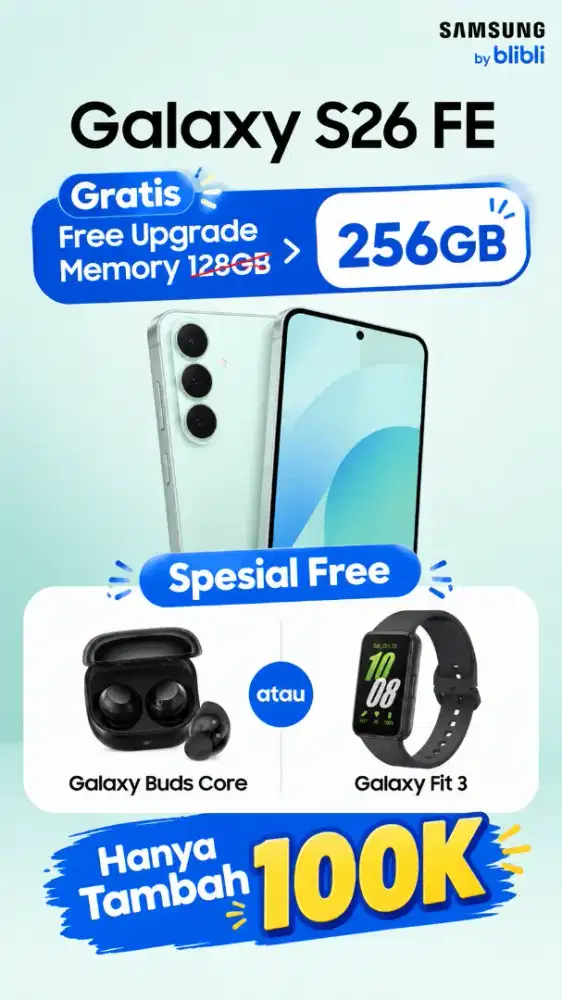 Samsung S26fe Free upgrade Memory & Free buds/fit