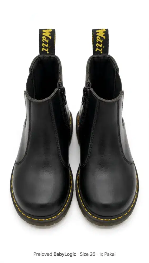 Sepatu boot anak merk babylogic size 26