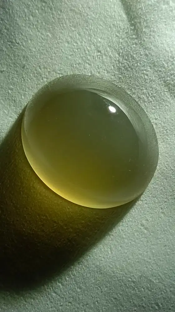 Perhiasan Batu Change Color Chalcedony Serat Ku#ra Kristal Certificate