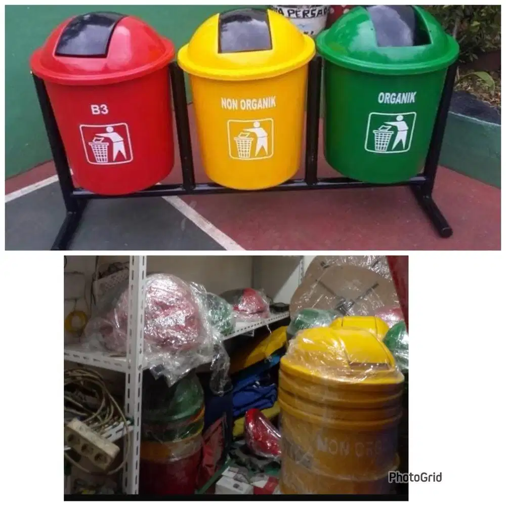 Tong sampah organik dan non organik  (bsa antr skitr medan)