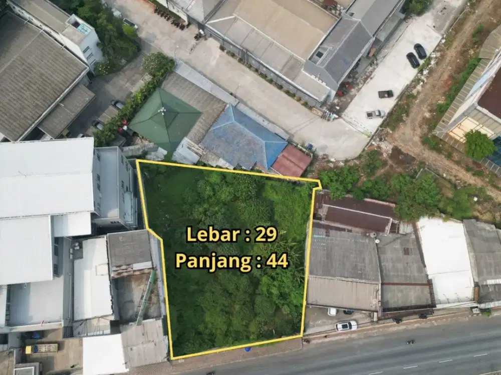 Tanah Komersial 1.276 m² Pinggir Jalan Raya Serpong, Tangerang Selatan – SHM