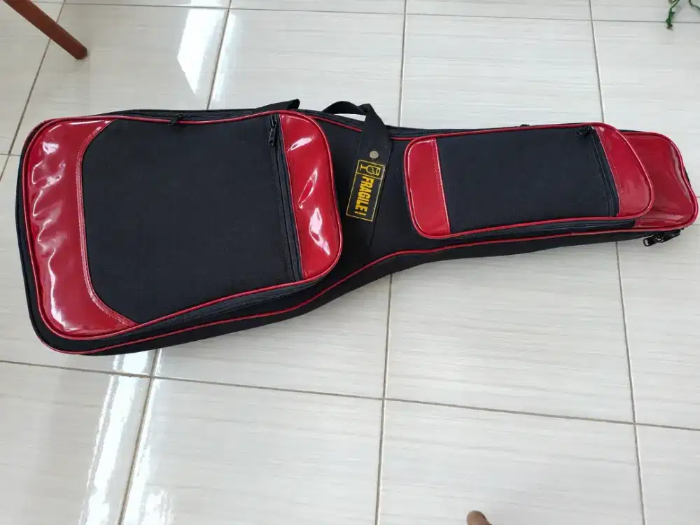 gig bag gitar elektrik tebal aman