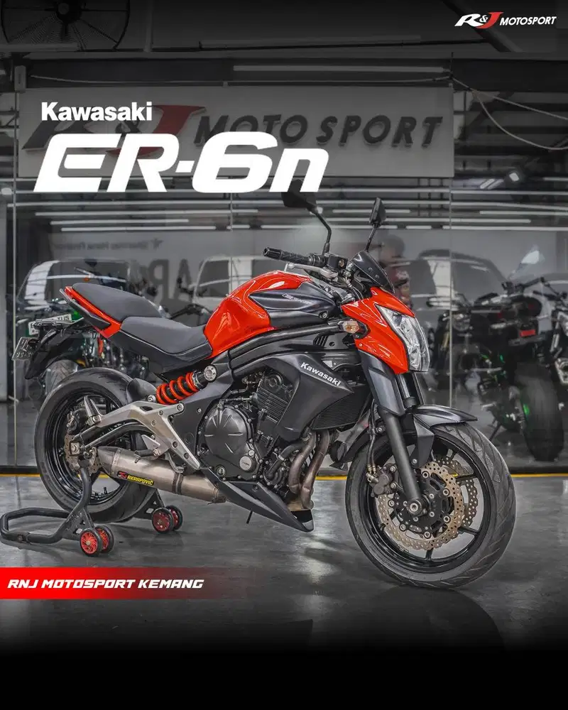 Kawasaki ER6N Ninja 650 z9 Nik 2012 odo 6.000an Km knalpot Akrapovic