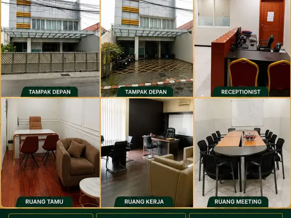 CA1250 DIJUAL KANTOR BAGUS SIAP HUNI 2 LT STRATEGIS DI RAYA TENGGILIS UTARA