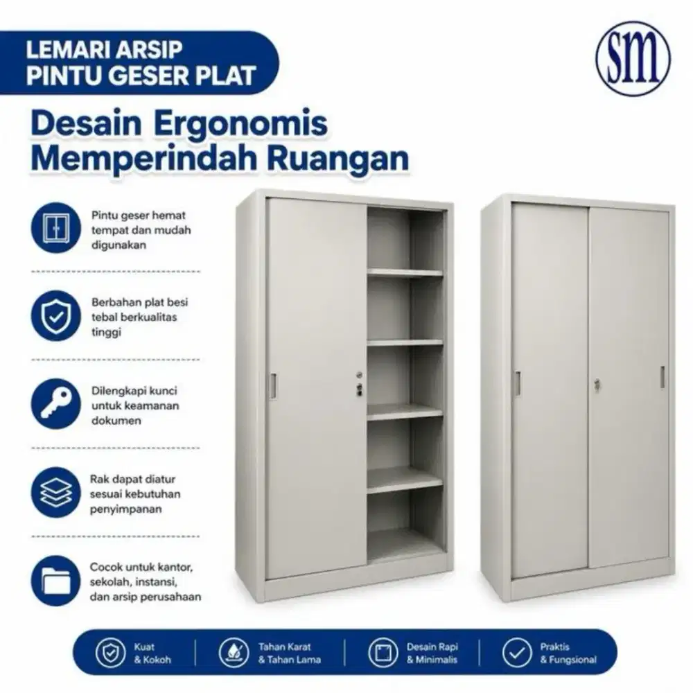 Lemari Arsip Pintu Geser