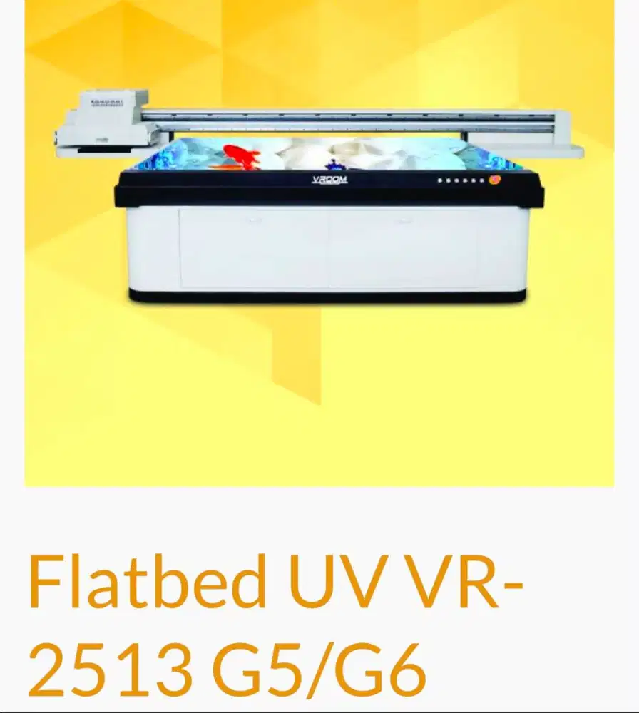 VROOM VR-2513 UV Flatbed 6 Head Ricoh G6 – Siap Produksi