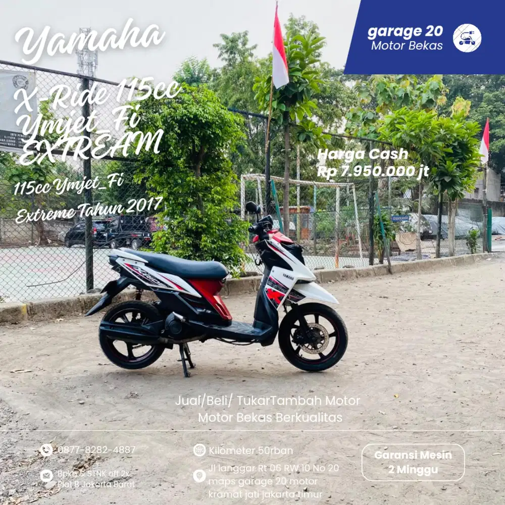 Yamaha X-Ride 115cc Ymjet_Fi Tahun 2017 Pajak Off