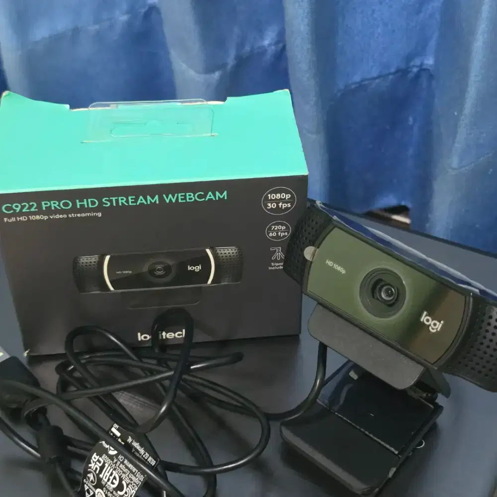 Logitech C922 Pro HD Stream Webcam Camera Full HD 1080p Video