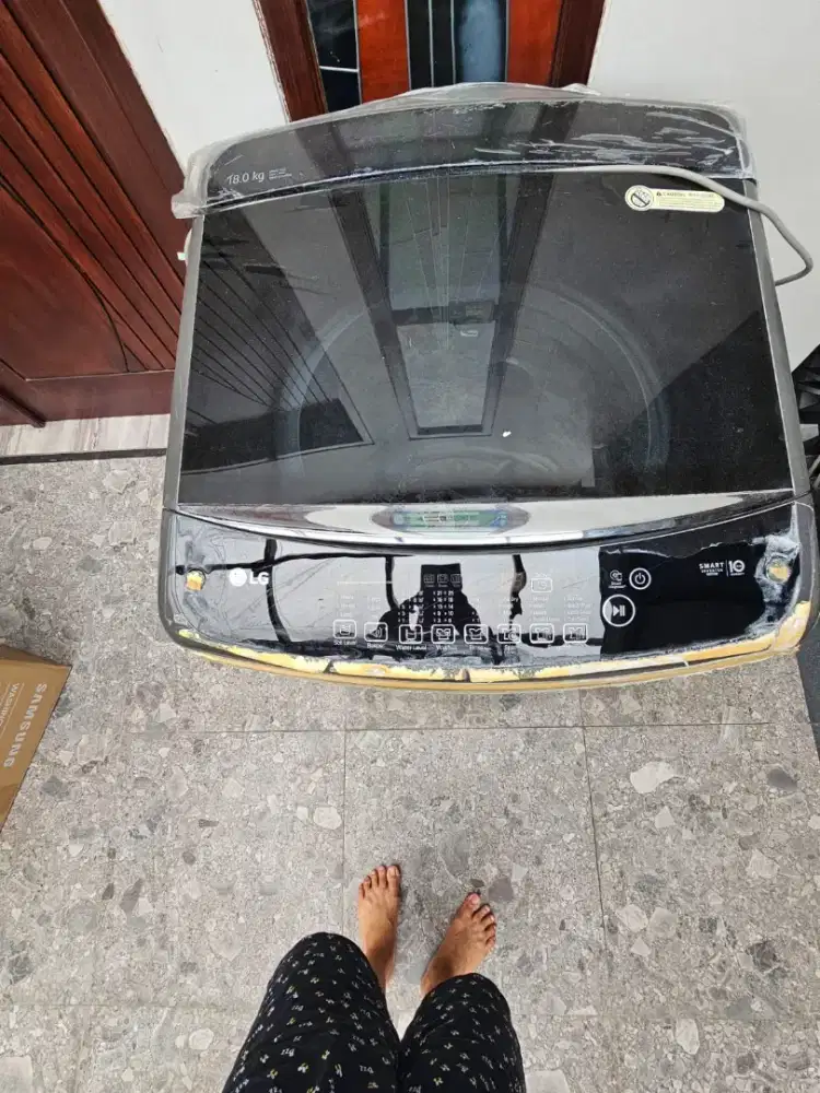 Jual cepat mesin cuci LG 18kg mulus