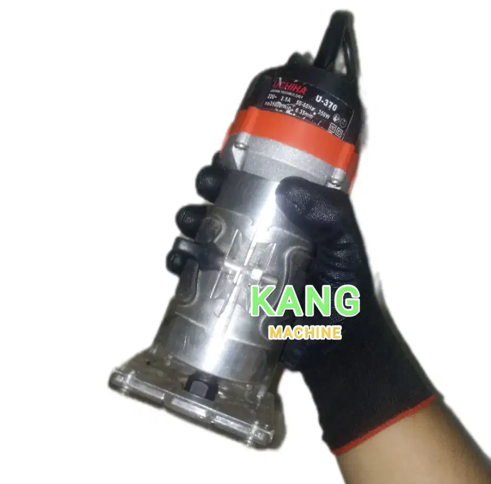 Mesin profil kayu UCHIHA U-370 mesin trimmer mini router listrik