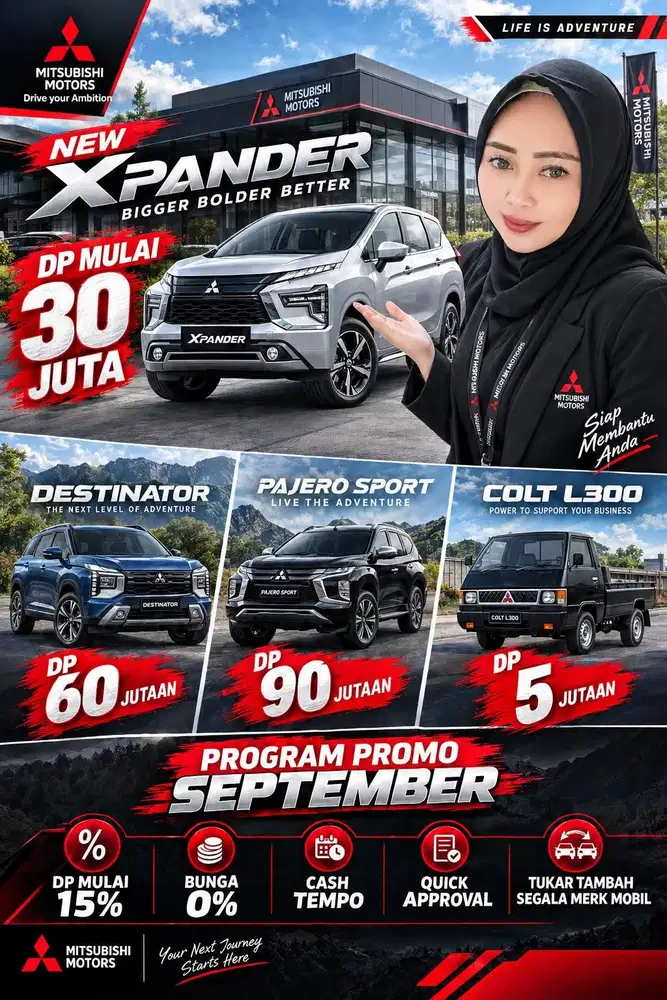 MITSUBISHI NEW XPANDER ULTIMATE MATIC 2026 PROMO DP RINGAN