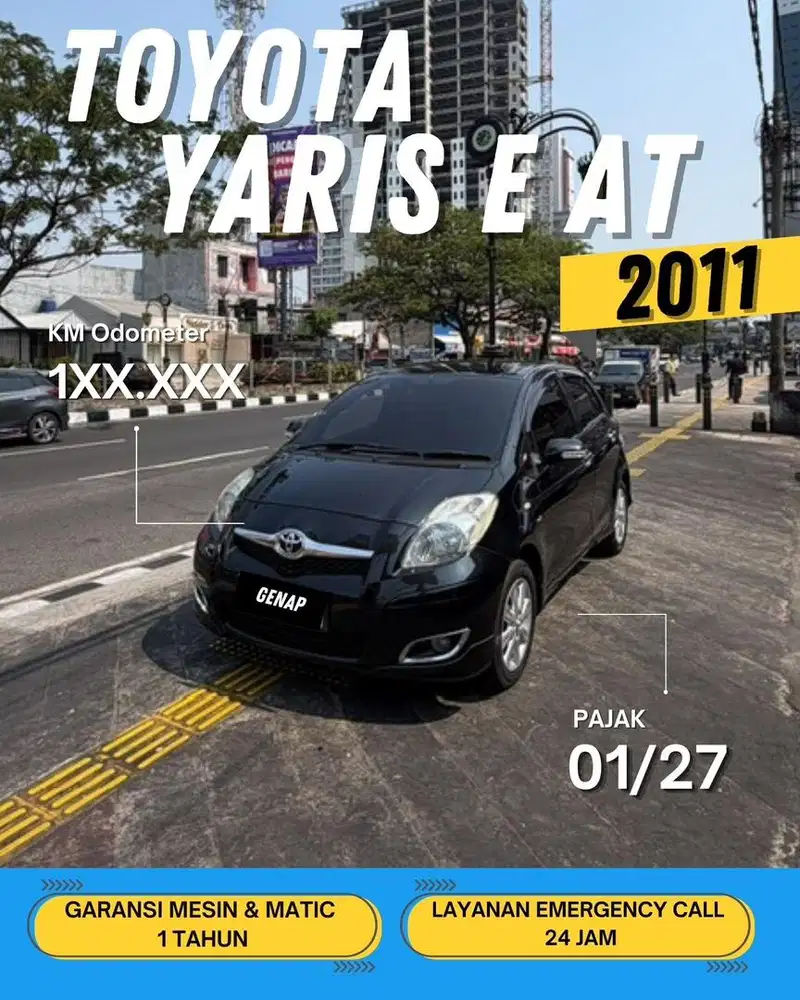 TOYOTA YARIS E AT MATIC 2011 GENAP