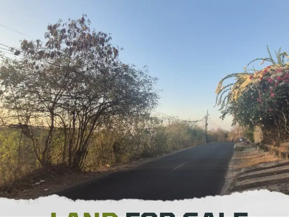 DIJUAL TANAH JALAN UTAMA GOA GONG VIEW GWK, JIMBARAN - BALI