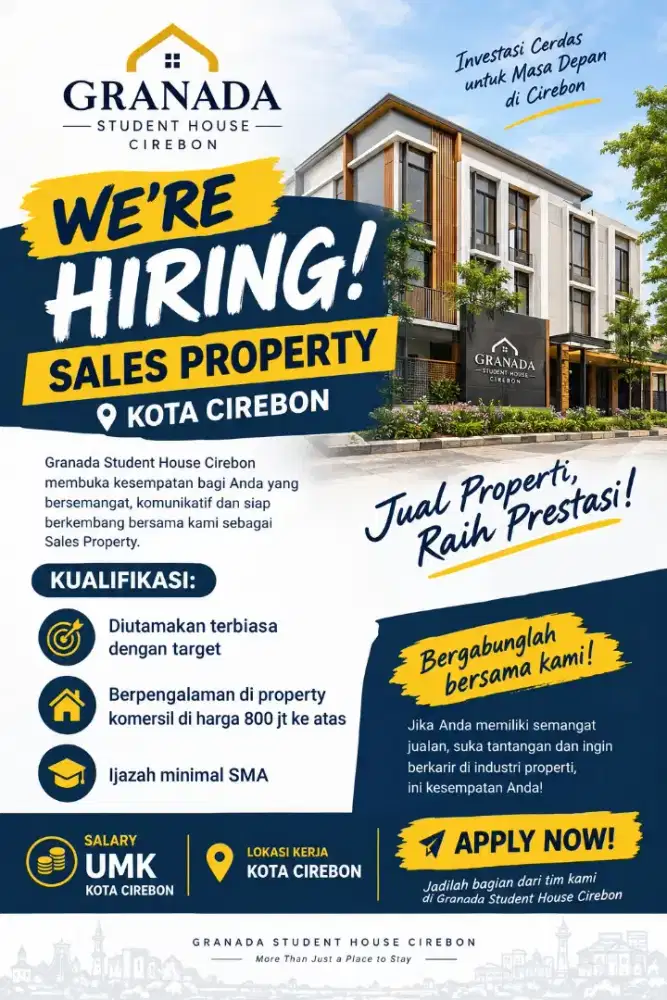 Dibutuhkan sales properti