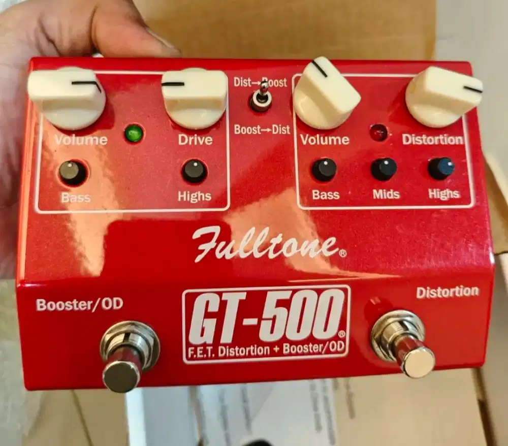 Efek gitar fulltone GT500 booster distortion