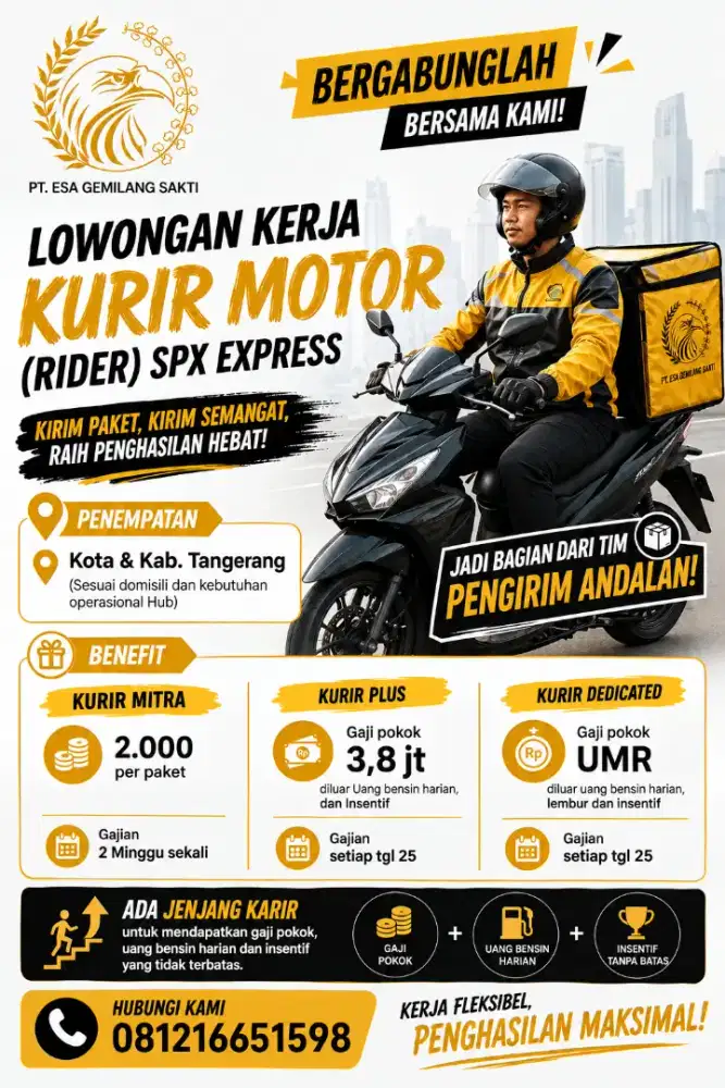 LOWONGAN KERJA KURIR (SHOPEE EXPRESS)